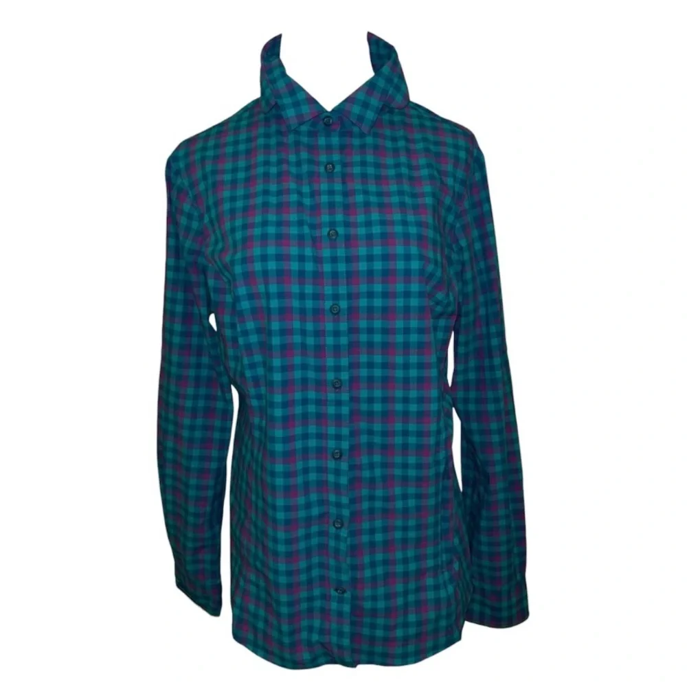 new duluth trading co duluthflex sidewinder size women’s large long sleeve shirt - Picture 1 of 10